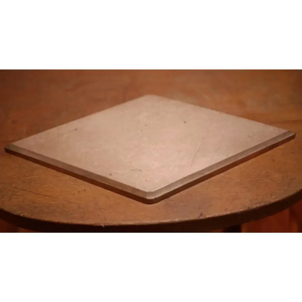 Vintage Solid Heavy Brass Metal Diamond Shaped Trivet Table Display Piece 8.25